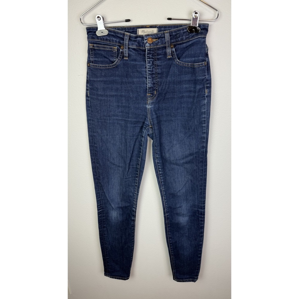 Madewell Size 27T Curvy High Rise Skinny Jean Medium Wash Stretch Tall